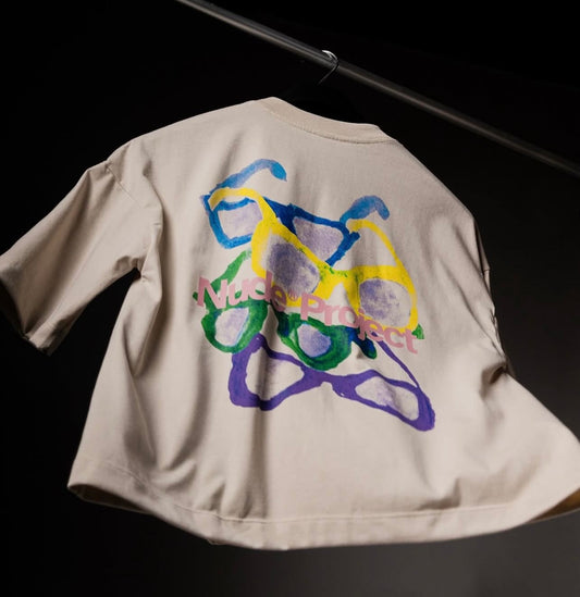 Sunglasses Tee Pale white Nude Project