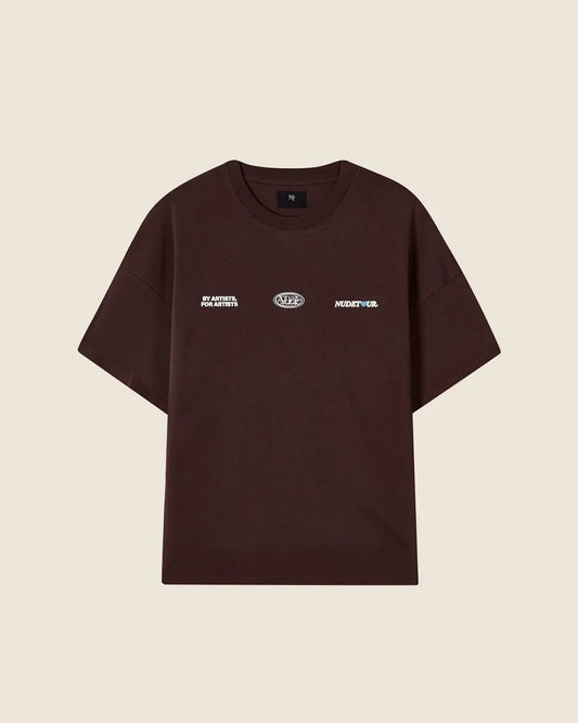 NUDE TOUR TEE BROWN Nude Project