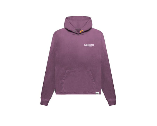 HOODIE OVERRATED LILA