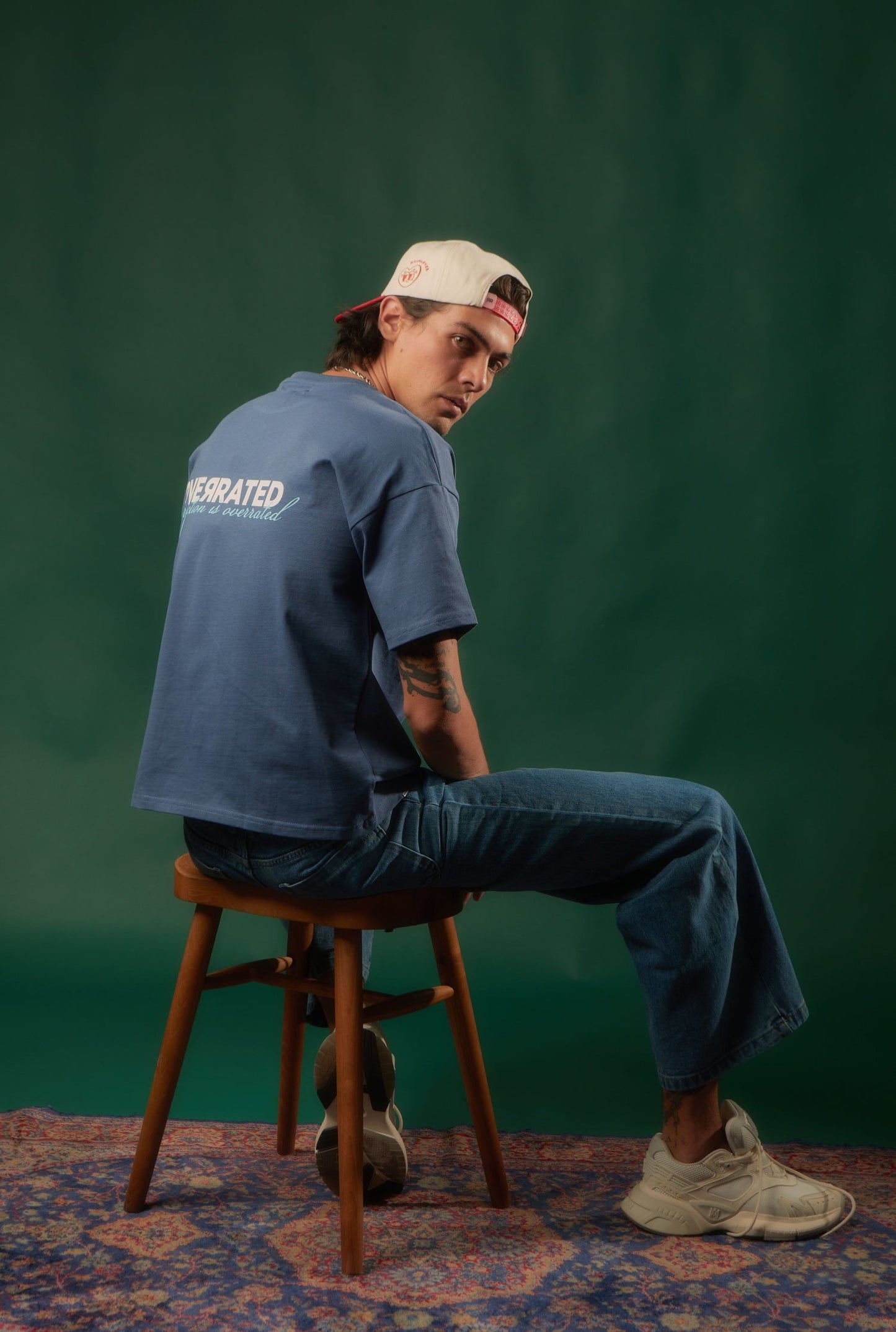 CAMISETA JUST OVERRATED NAVY