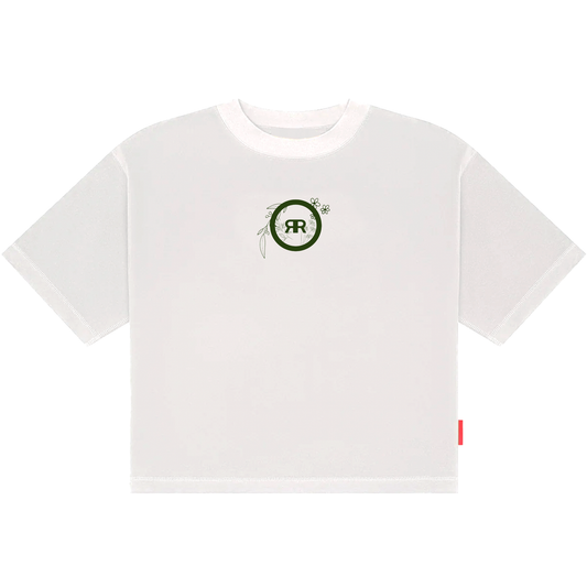 WHITE BOXY FIT T-SHIRT RR OVERRATED
