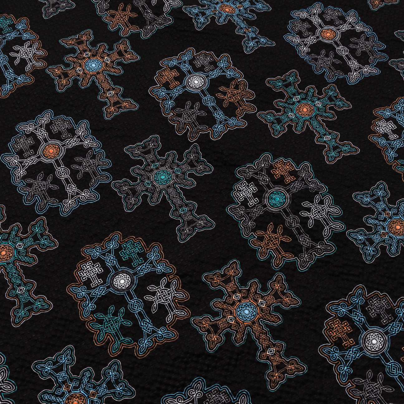 THE CROSS SEERSUCKER BUTTON UP SHORT SLEEVE