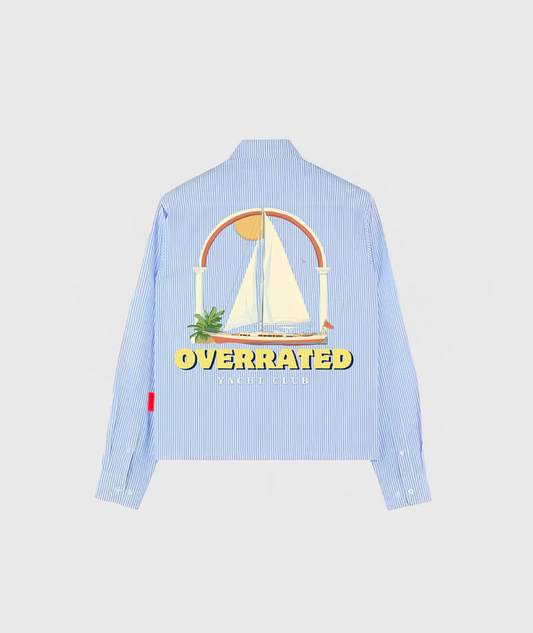 BLUE STRIPED LONG SLEEVE SHIRT