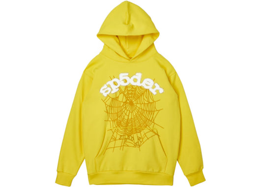 Sp5der Websuit Hoodie Yellow Men's - SS21