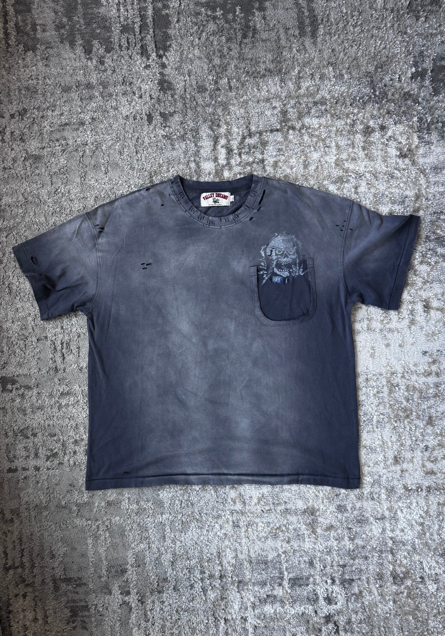 Valey Forever Skullie Tee Grey