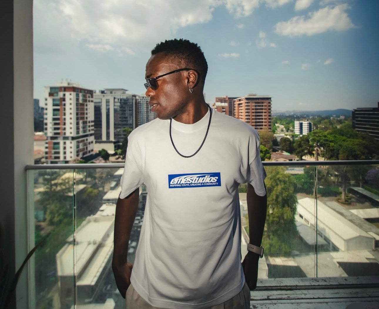 EME STUDIOS OVERSIZED TEE WHITE