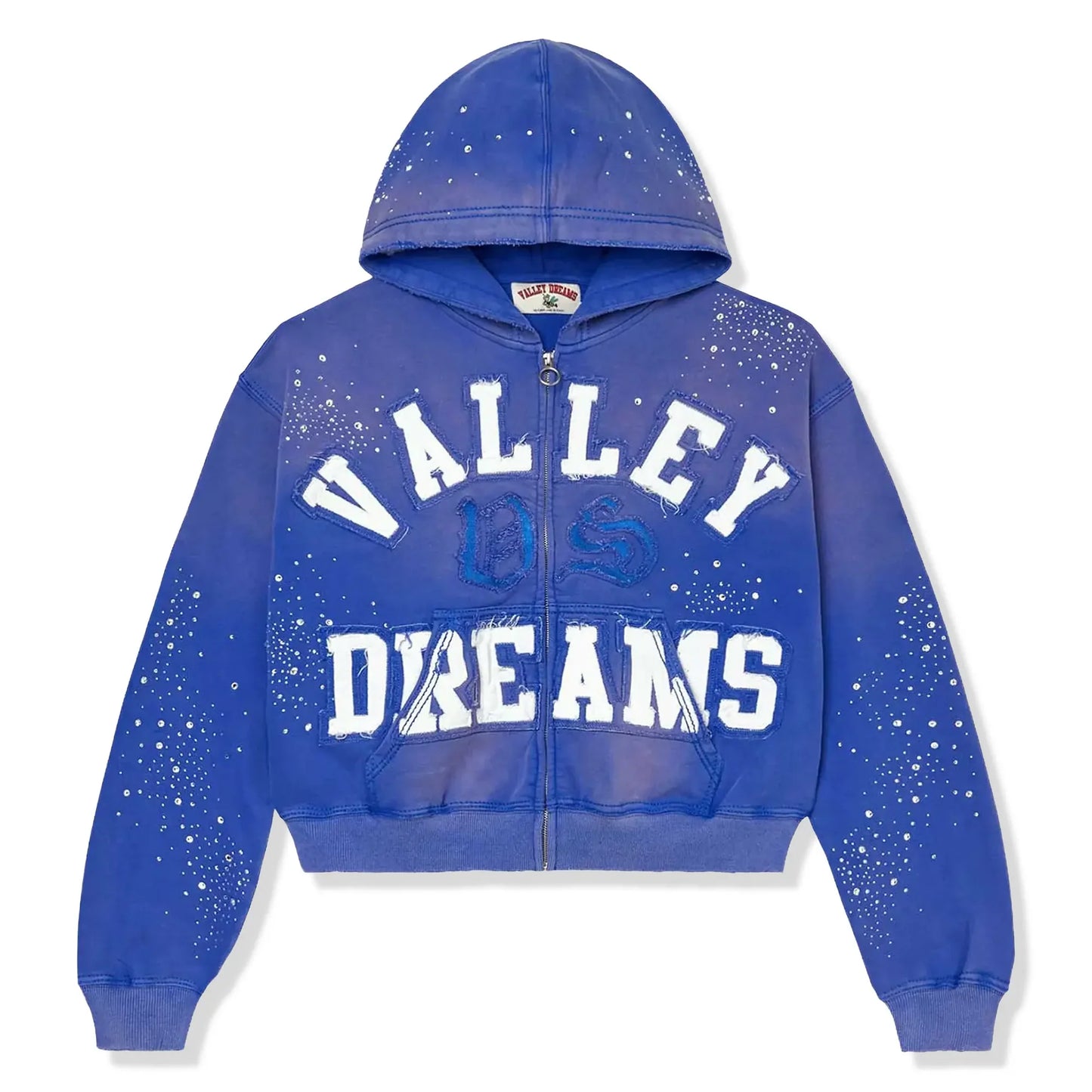 Vale Forever Classic Zip Up Hoodie color Sapphire