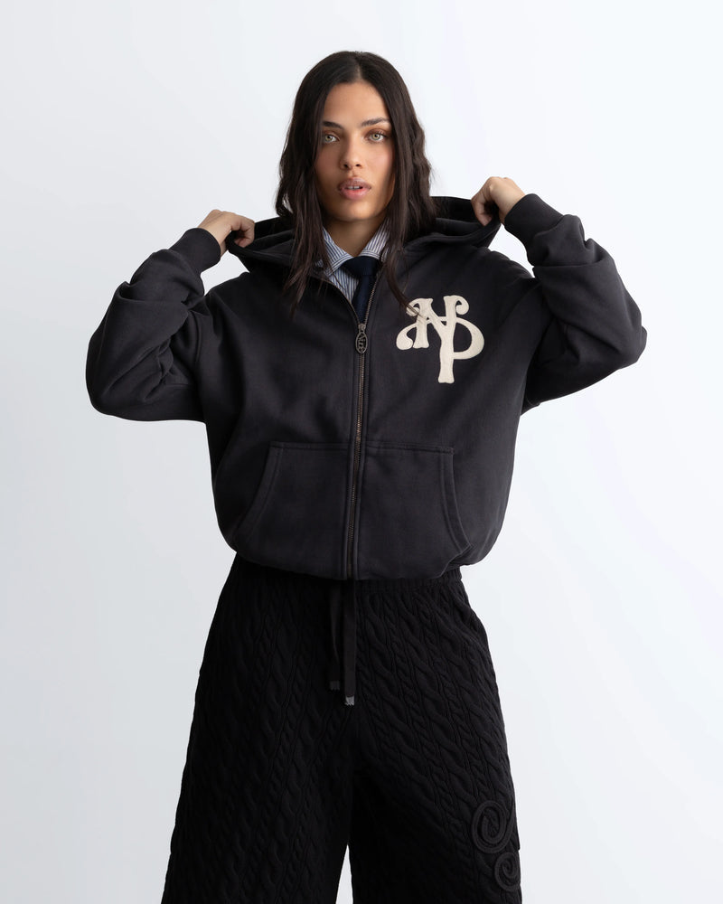 Hoodie black Kill Bill Zip-Up Hoodie Ash Nude Project