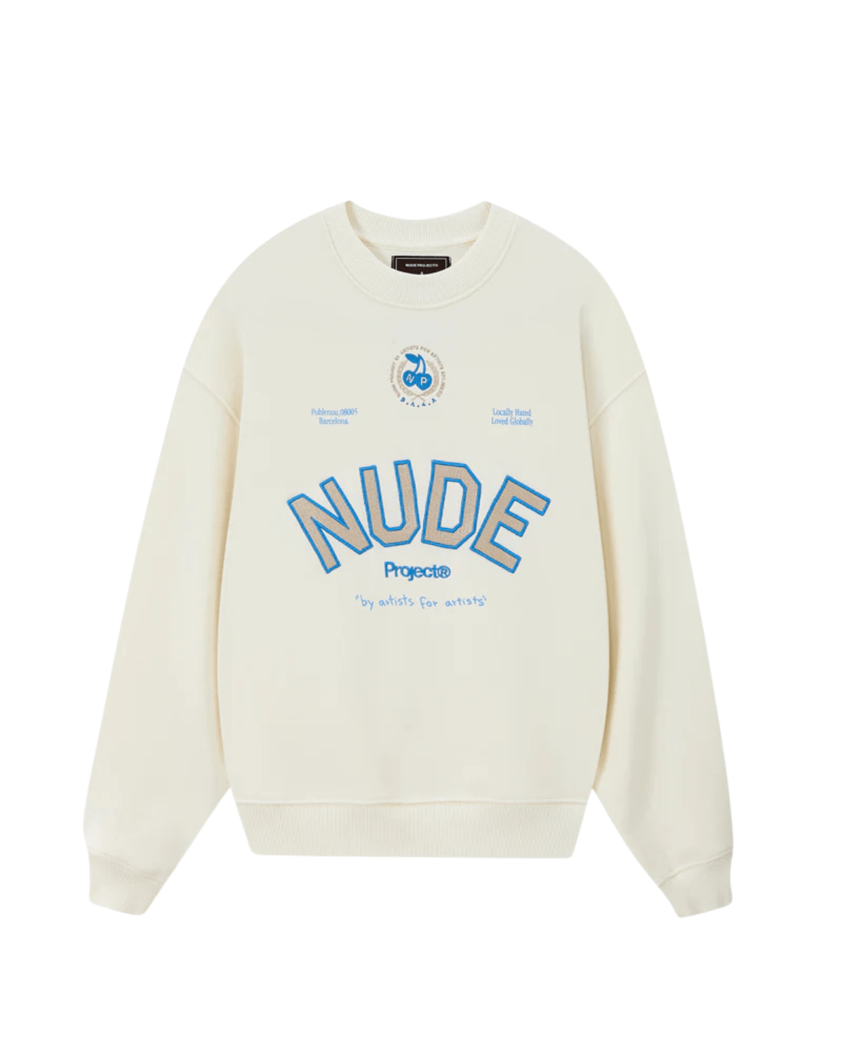 Moletom Nude Project Varsity Marshmallow Off White