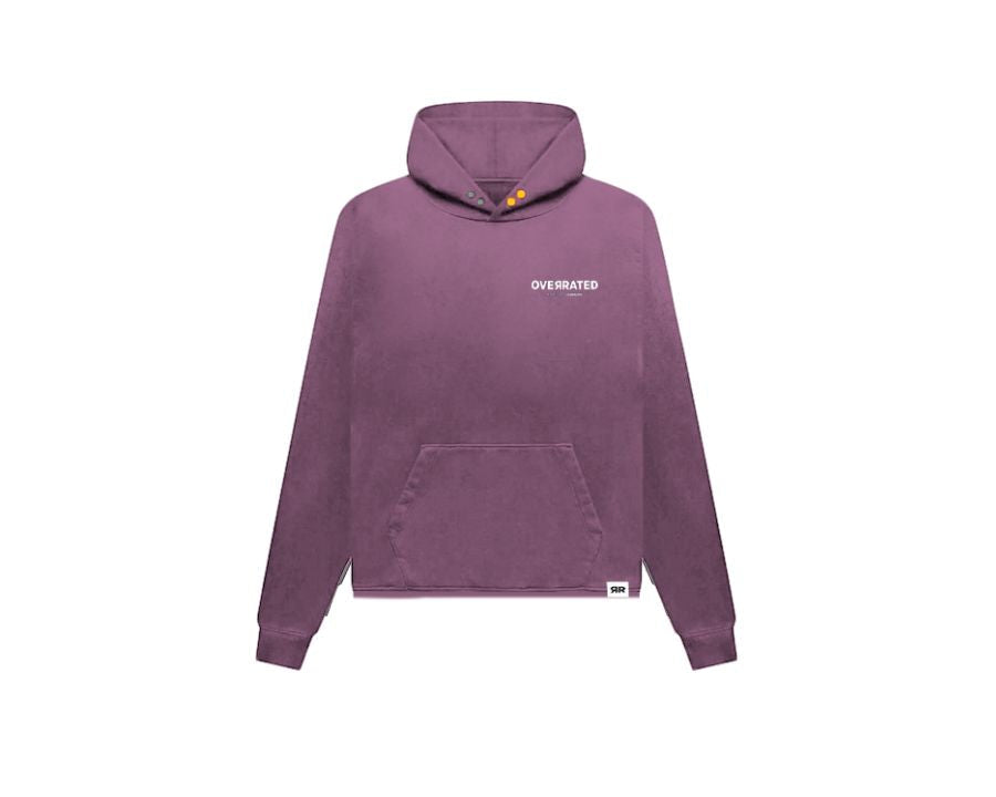 HOODIE OVERRATED LILA