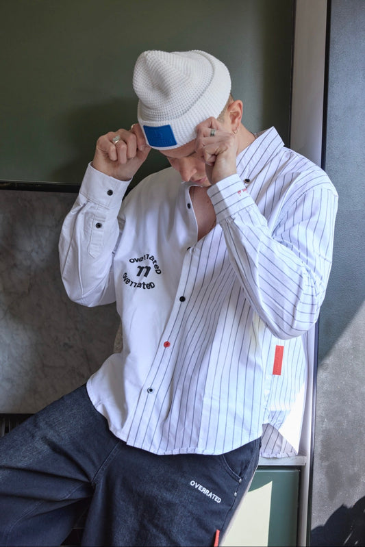 CAMISA SPLIT STRIPE OVERRATED