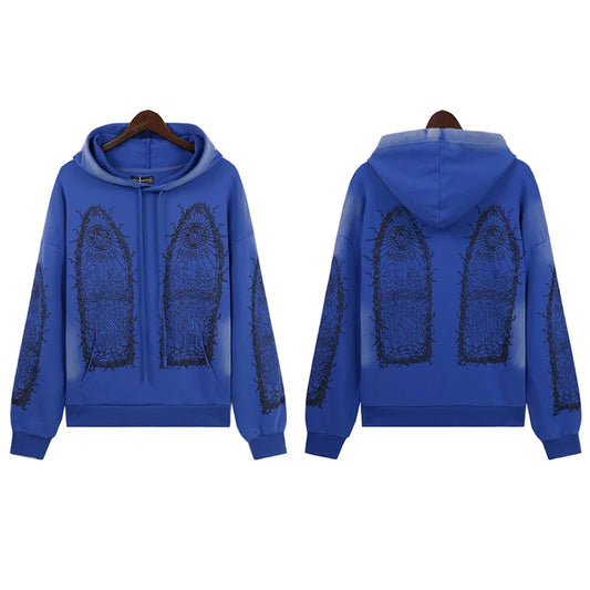 WHO DECIDES WAR BLUE HOODIE
