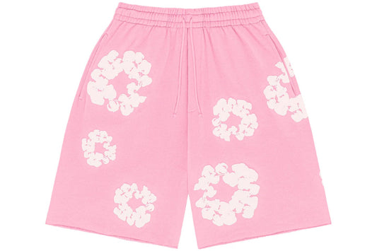 Shorts denim Tears The Cotton Wreath en rosa