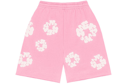Shorts denim Tears The Cotton Wreath en rosa