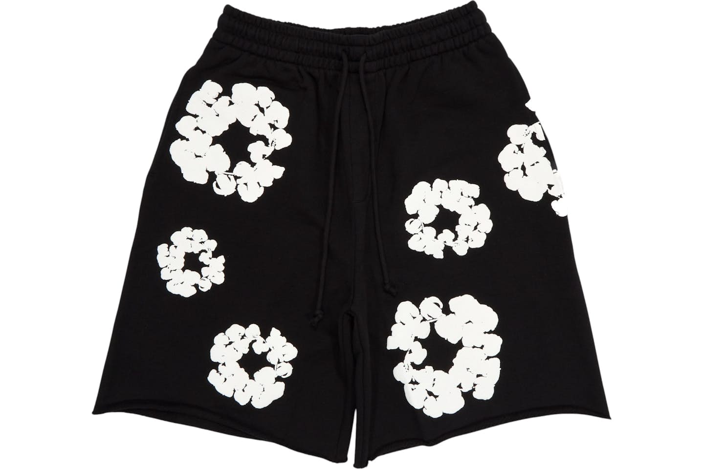 Shorts denim Tears The Cotton Wreath en negro
