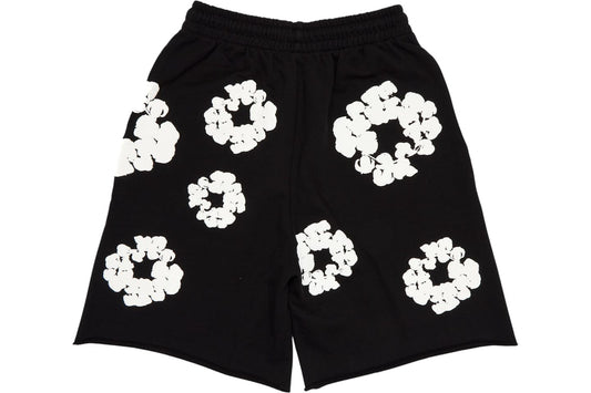 Shorts denim Tears The Cotton Wreath en negro