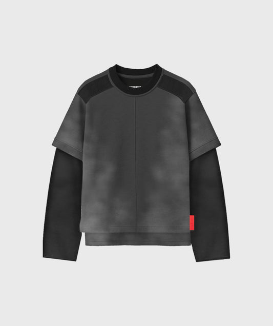 OVERRATED WASHED BLACK LONG SLEEVE TSHIRT