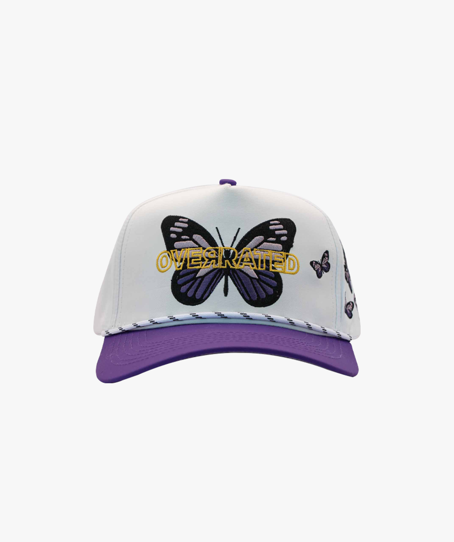 GORRA OVERRATED BUTTERFLY