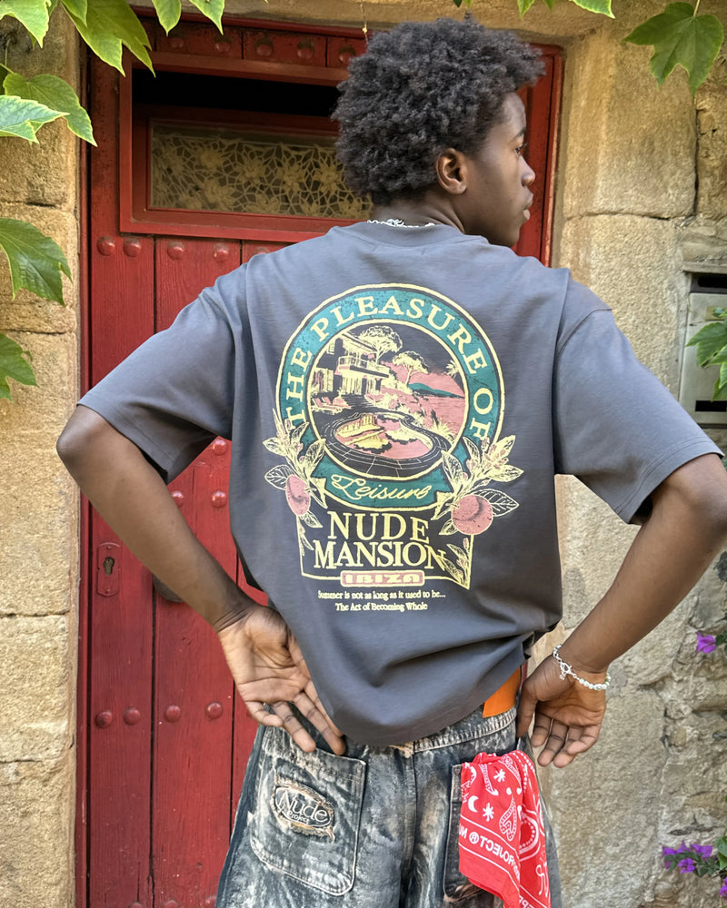 Nude Project Camiseta Mansion Gris Oscuro