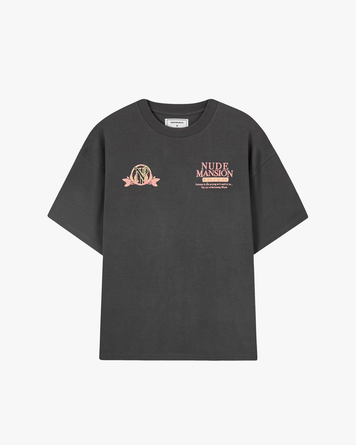 Nude Project Camiseta Mansion Gris Oscuro