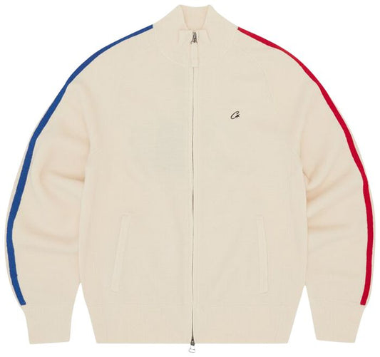 Hoodie Corteiz Knit Zip Up Fleece 'Cream