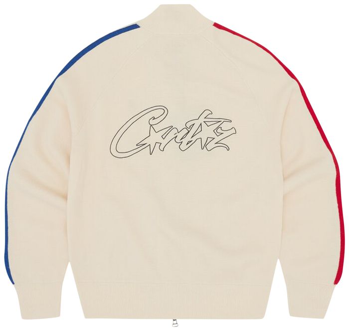 Hoodie Corteiz Knit Zip Up Fleece 'Cream
