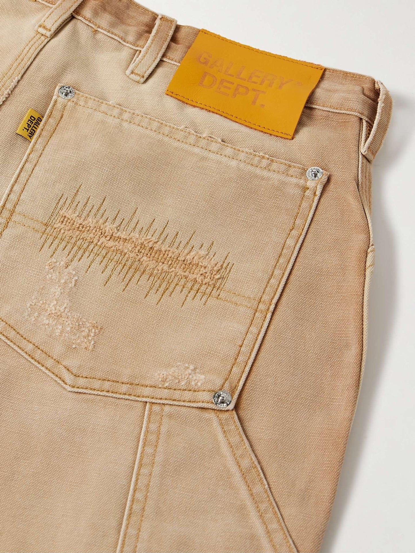 Pantalon Branko Carpenter Straight-Leg Distressed Jeans