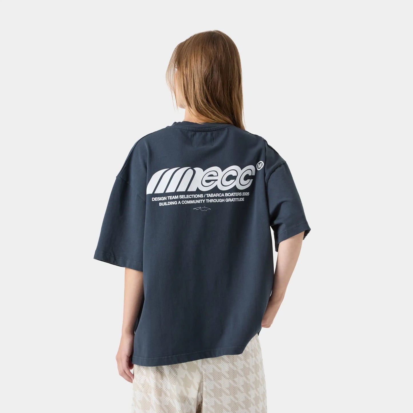 Eme studio ECC Navy Oversized Tee