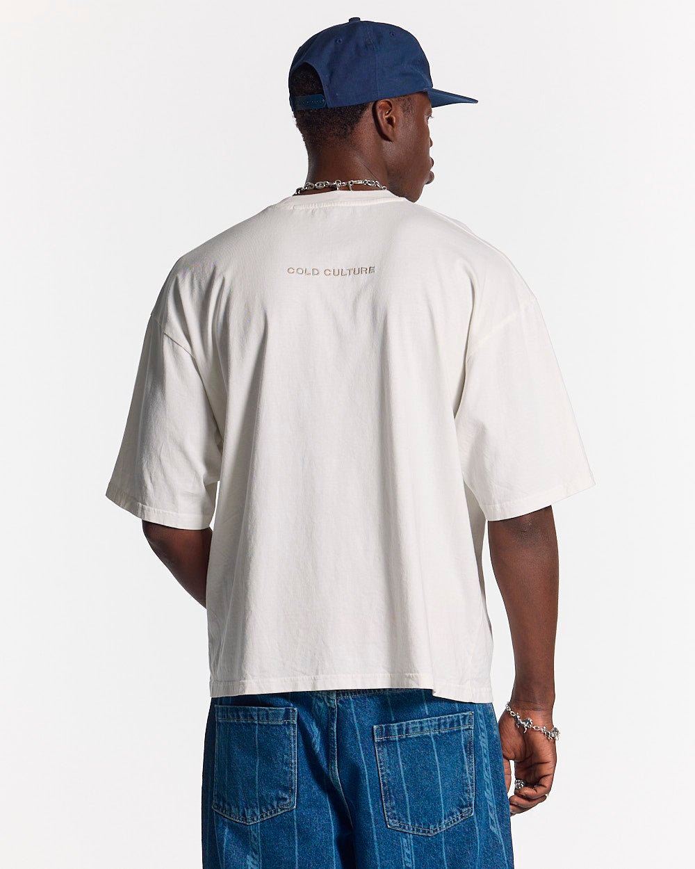 Cold Culture STARS TEE IVORY WHITE