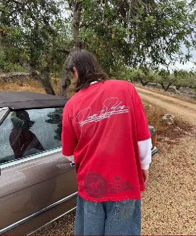 Fake goods CAMISETA SUNFADED GRAND PRIX ROJO