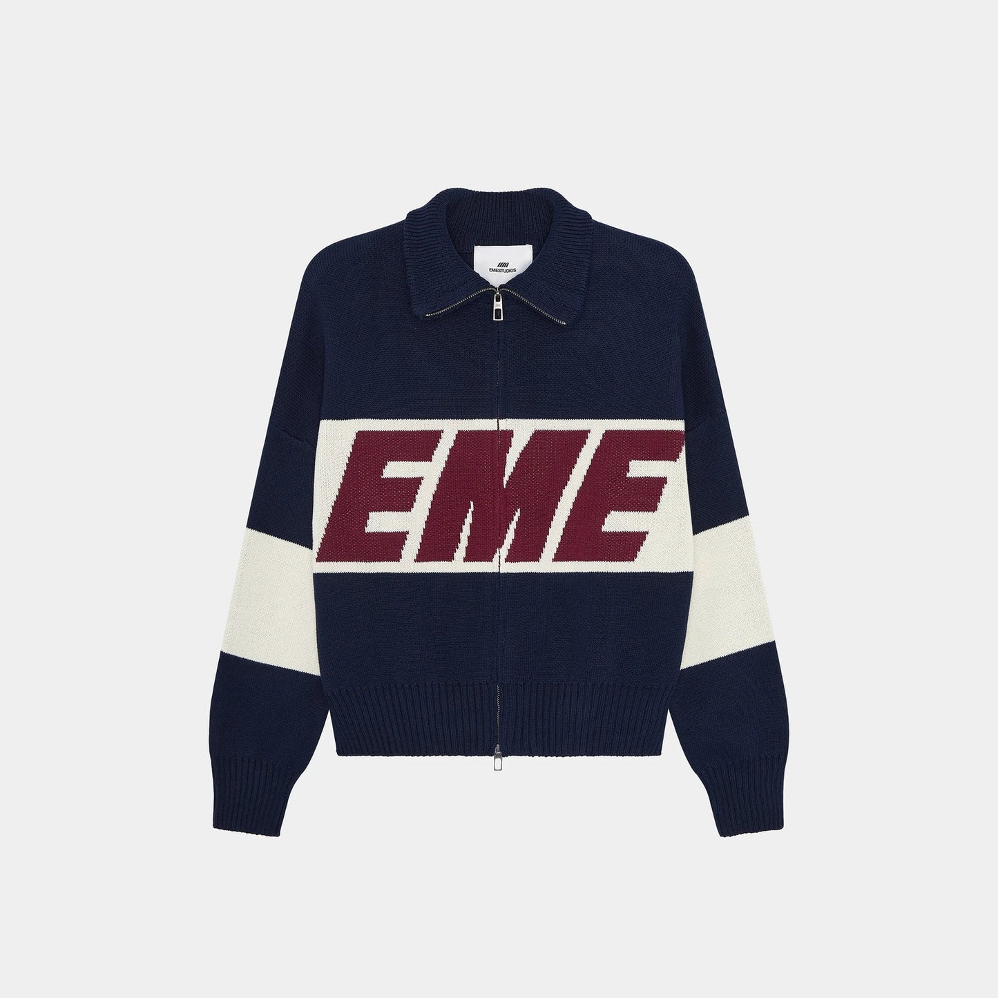 Eme studio Thrill Navy Zipper Knit