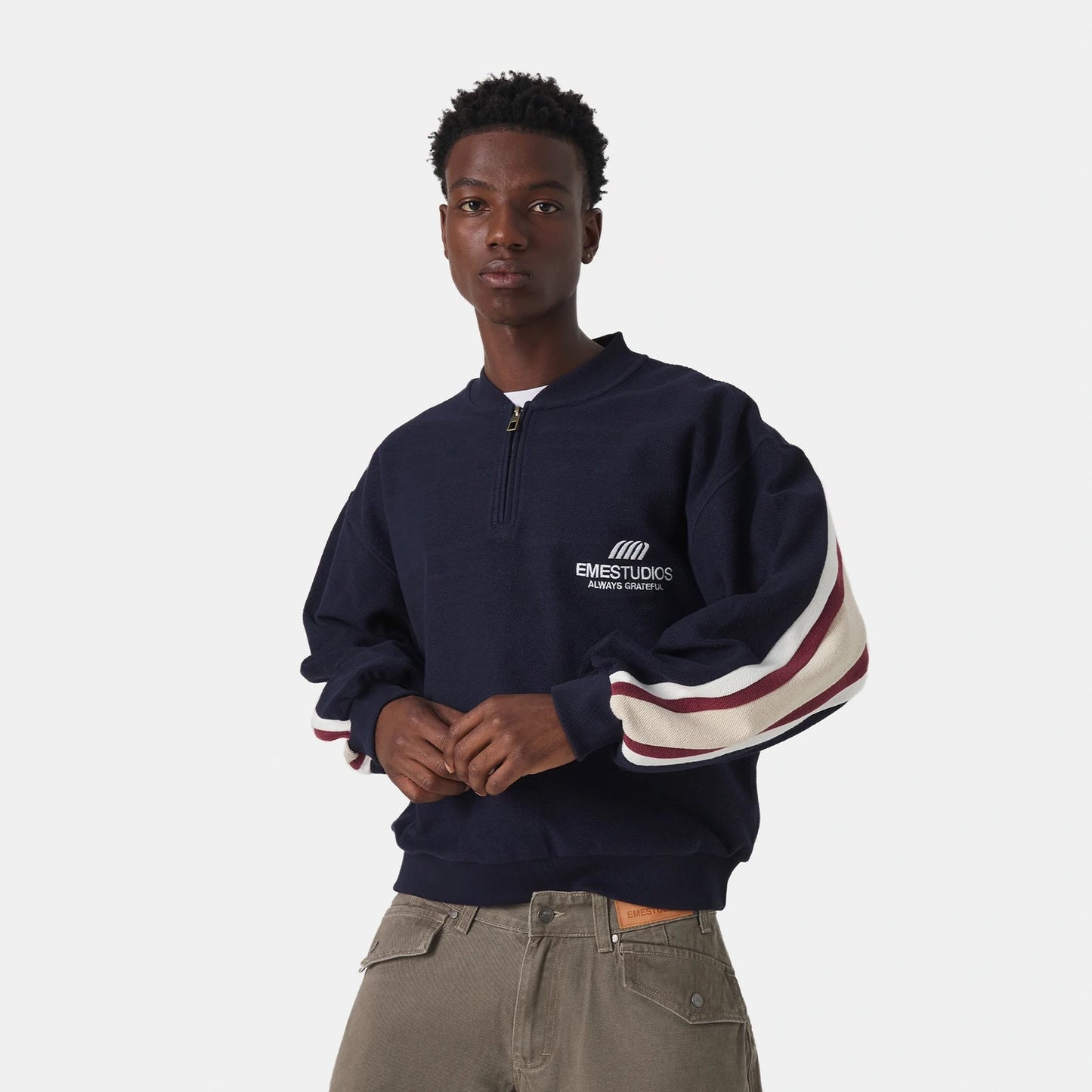 Eme studio Vanguard Navy Half Zip