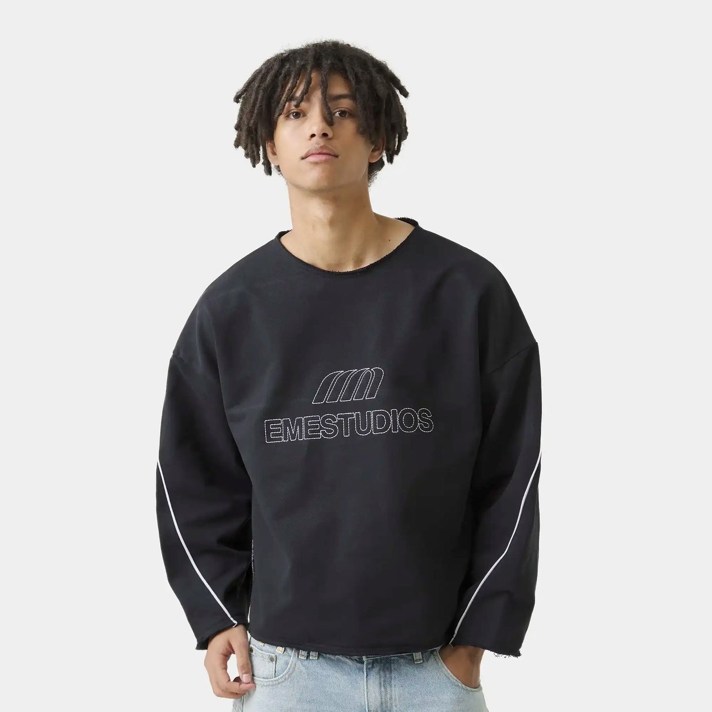 Eme studio AFK Black Crewneck