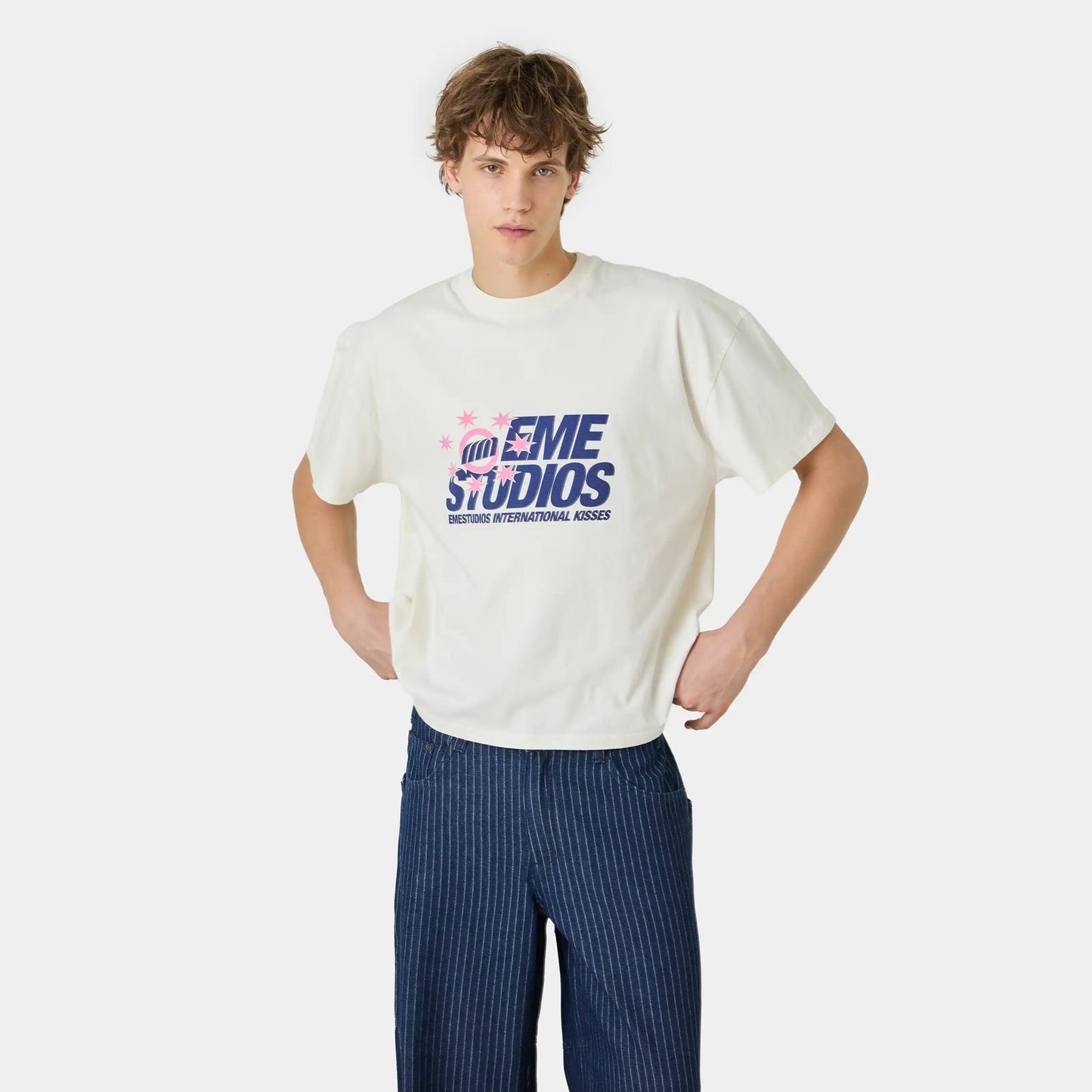 Eme studio Euro Star Off Sand Oversized Tee