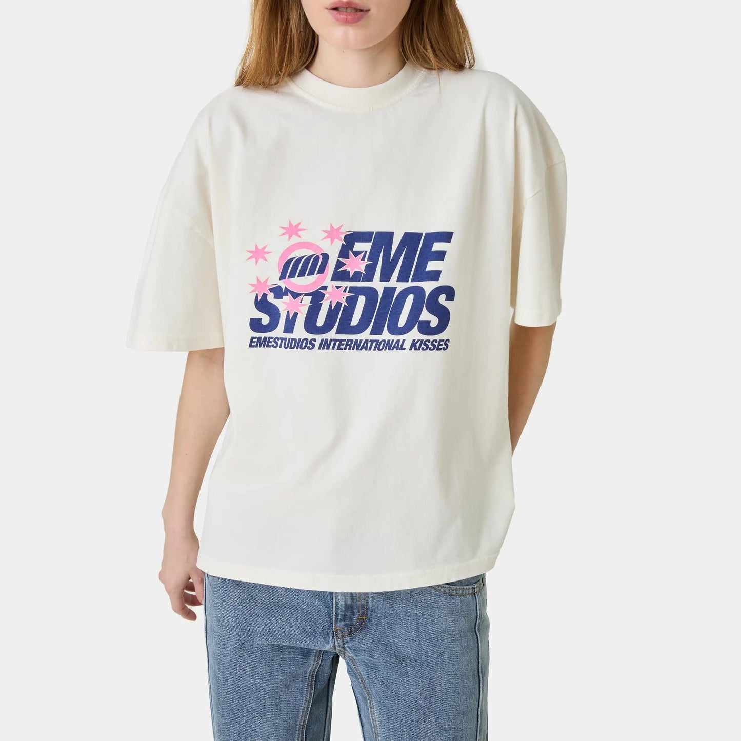 Eme studio Euro Star Off Sand Oversized Tee