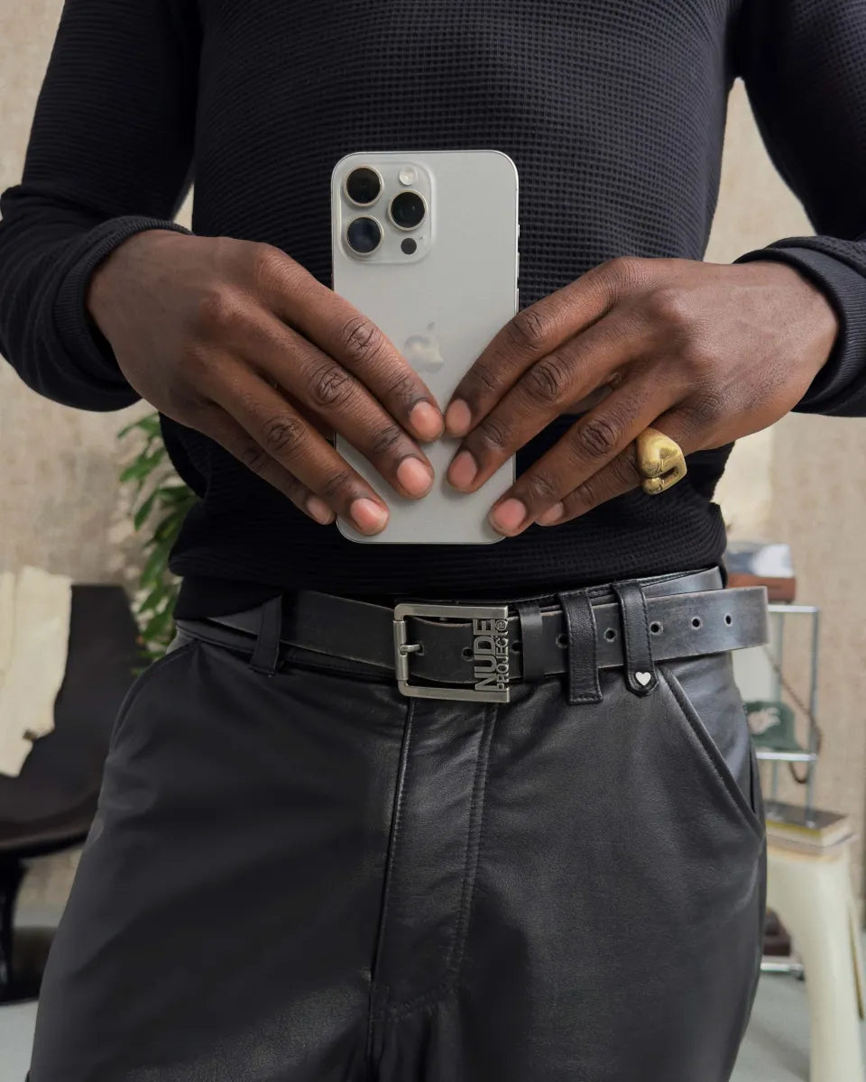 Cincho CLASSIC BELT WORN BLACK