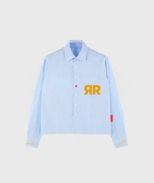 BLUE STRIPED LONG SLEEVE SHIRT