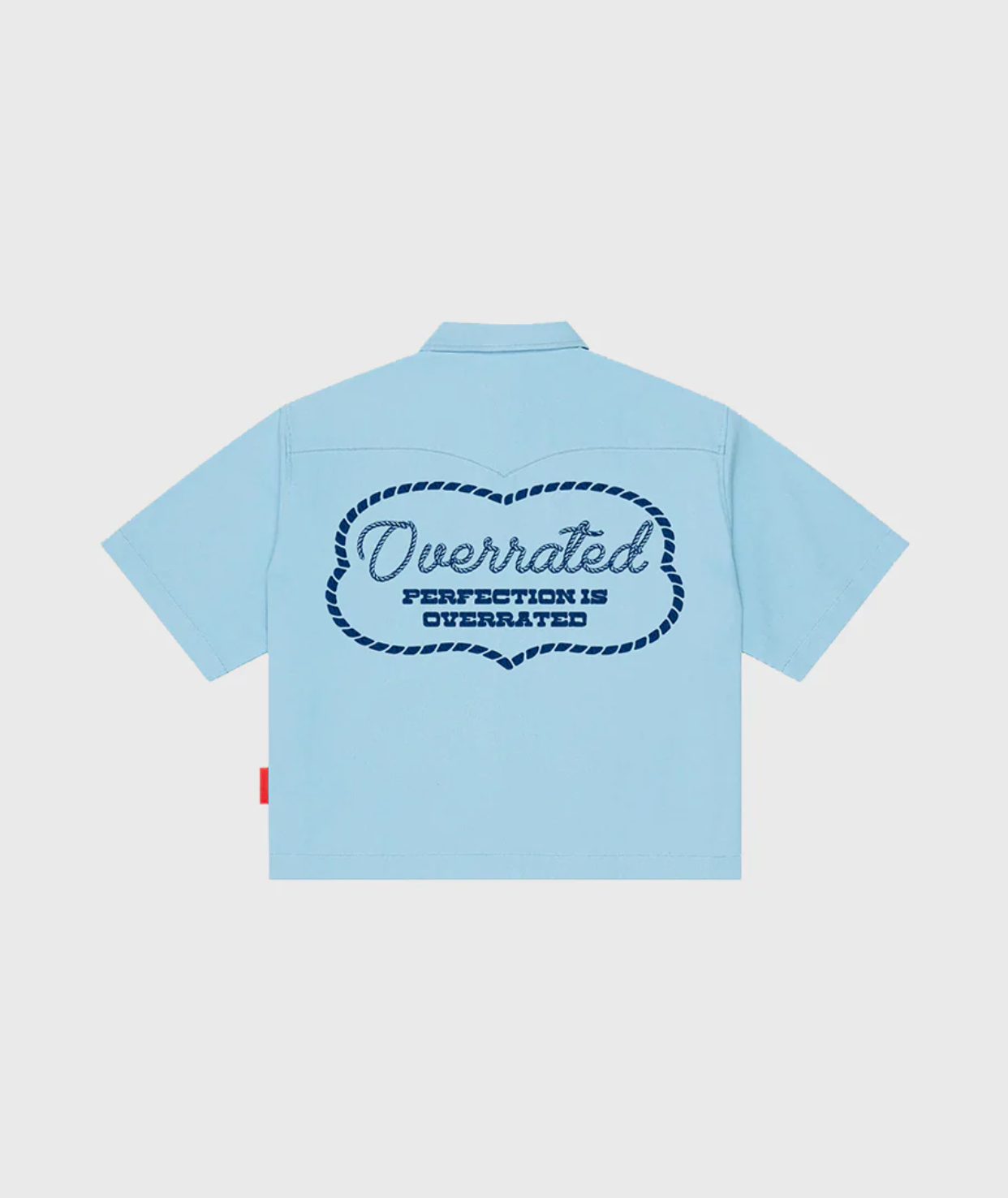 CAMISA AZUL OVERRATED COWBOY